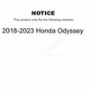 Cmx Front Ceramic Disc Brake Pads For 2018-2023 Honda Odyssey CMX-D2089